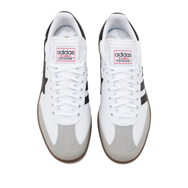 x Bape baskets Samba " White Edition "
