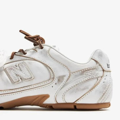 NB 530 x Miu Miu Leather White